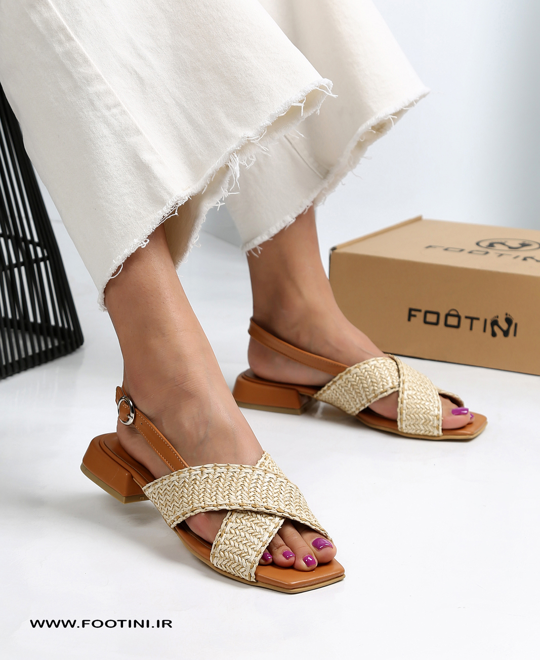 woomans-sandal-1020-hani-3 صندل رکابدار ضربدری 1020 LVL - Image 1