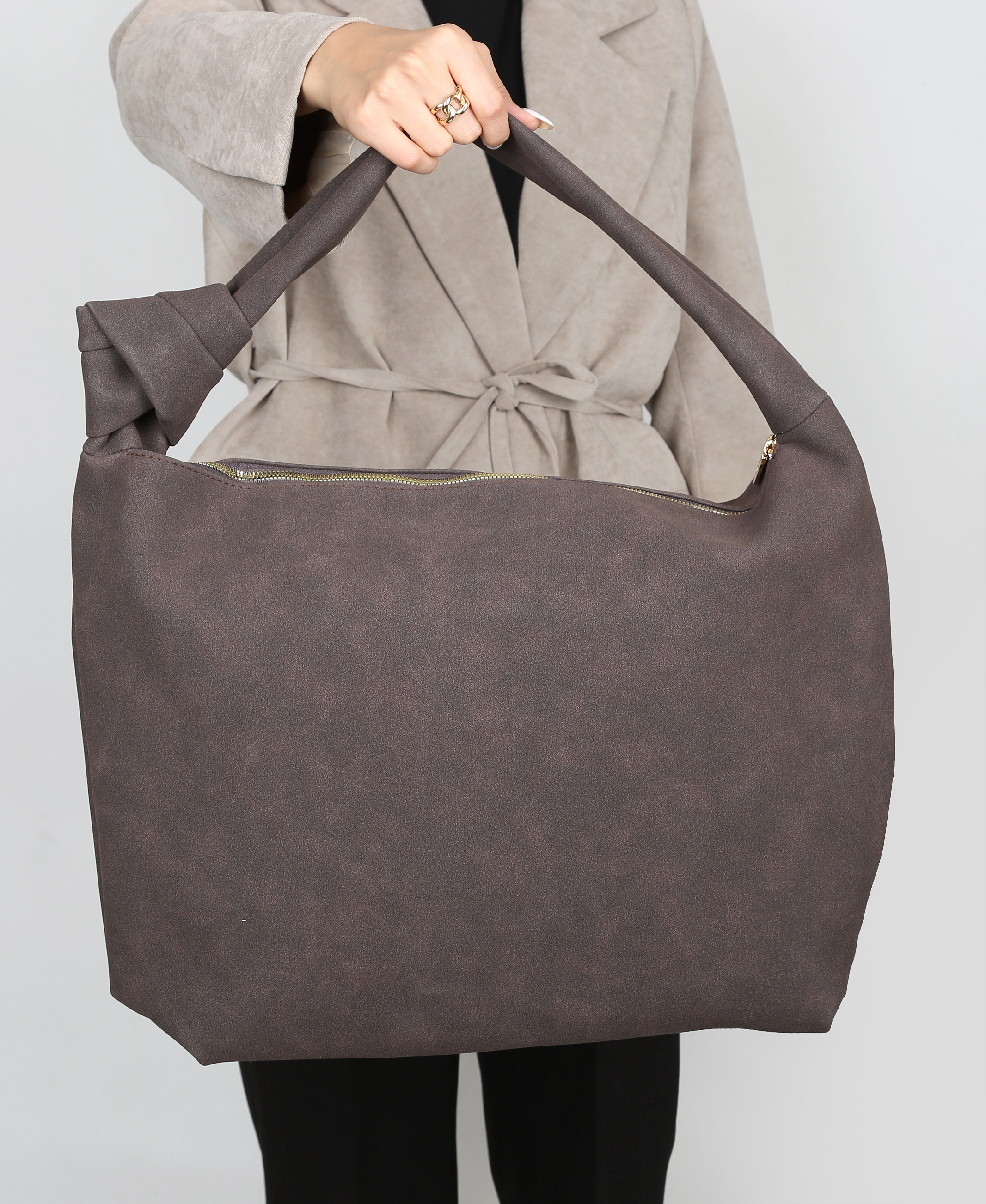 V76A1712 کیف زنانه بزرگ جین دسته گره 181 AM