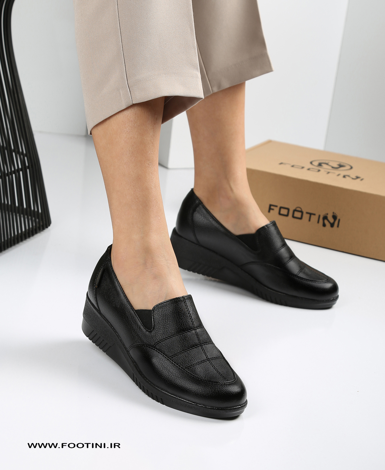 V76A3046 کفش طبی زنانه بغل کش گروهبانی BT - Image 1