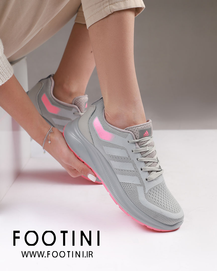 کتونی آدیداس آدلا 101 رنگ طوسی صورتی