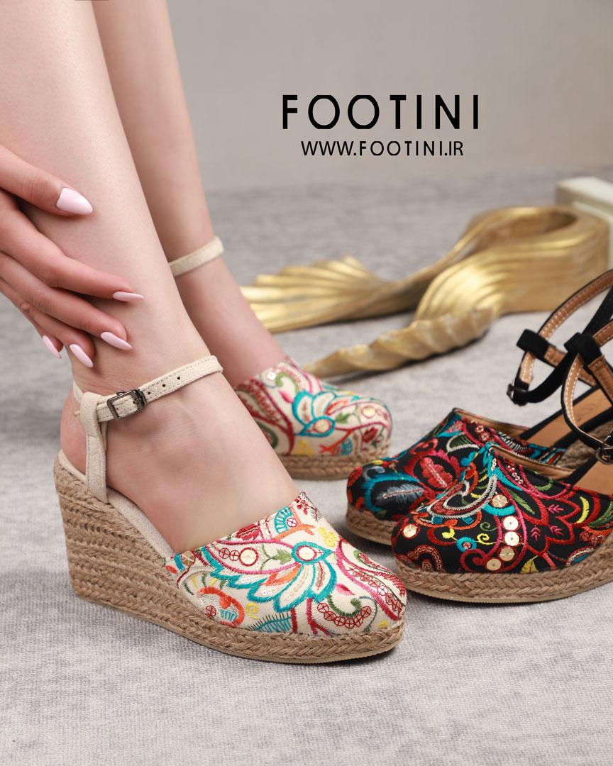 کفش تابستانی کنفی الیاس سنتی جلوبسته