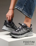 کفش کتونی زنانه سالومون راحتی ورزشی پیاده روی NX80 طوسی مشکی