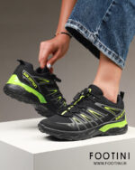 کفش کتونی زنانه سالومون راحتی ورزشی پیاده روی NX80 مشکی سبز