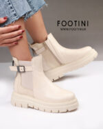 نیم بوت زنانه کشی کد 359 کرم