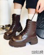 نیم بوت زنانه کد 987 MR-قهوه ای