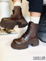 نیم بوت زنانه کد 987 MR-قهوه ای