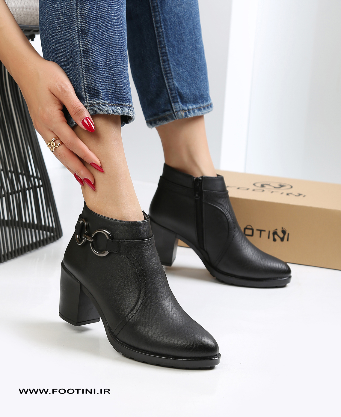نیم بوت زنانه پاشنه بلند roes BT
