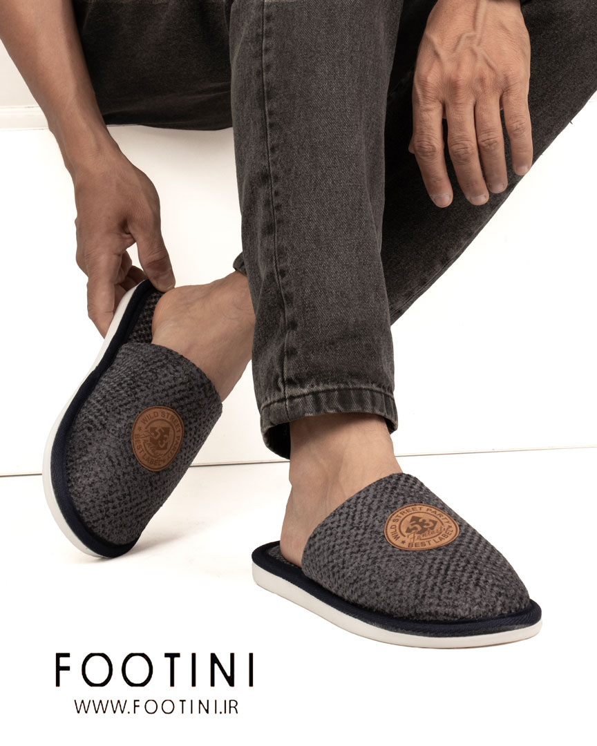 اسلیپر دمپایی جلوبسته مردانه کد 1023-سورمه ای