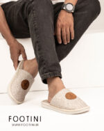 اسلیپر دمپایی جلوبسته مردانه کد 1023-کرم