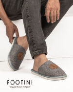 اسلیپر دمپایی جلوبسته مردانه کد 1023-طوسی