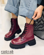 نیم بوت زنانه کد 987 MR-آلبالویی