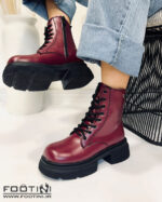 نیم بوت زنانه کد 987 MR-آلبالویی