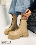 نیم بوت زنانه کد 987 MR-نسکافه ای