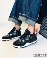 کفش کتونی زنانه ML jordan 4-مشکی