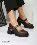 کفش لوفر عروسکی پاشنه 7سانت داکوتا MR - Image 7