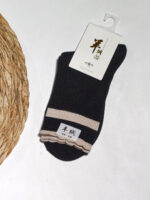 جوراب زنانه ساقدار کبریتی چین دار ZA -مشکی