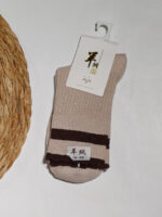 جوراب زنانه ساقدار کبریتی چین دار ZA -نسکافه ای