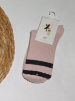 جوراب زنانه ساقدار کبریتی چین دار ZA -صورتی