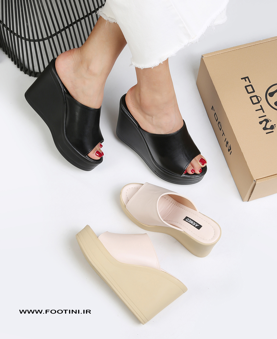 صندل طبی زنانه لژ 10 سانت Avin