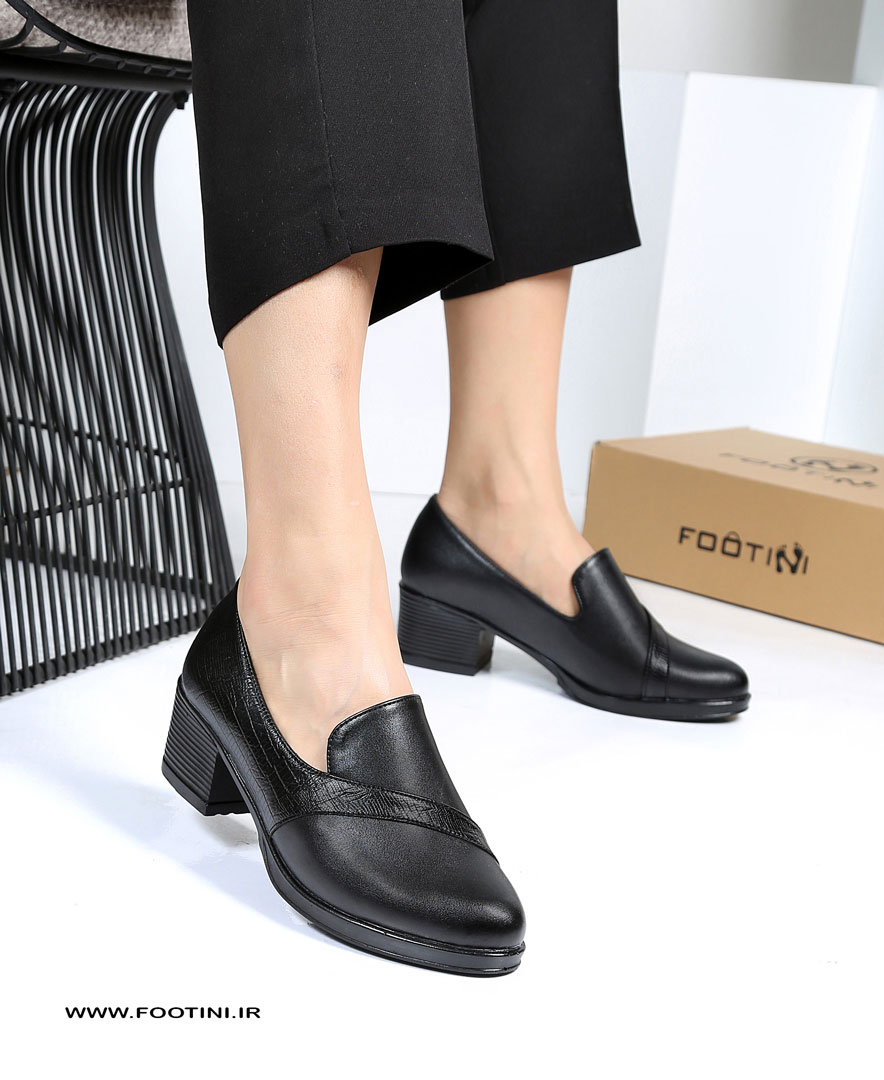 کفش طبی پروفایل پاشنه 5 سانت مشکی BT