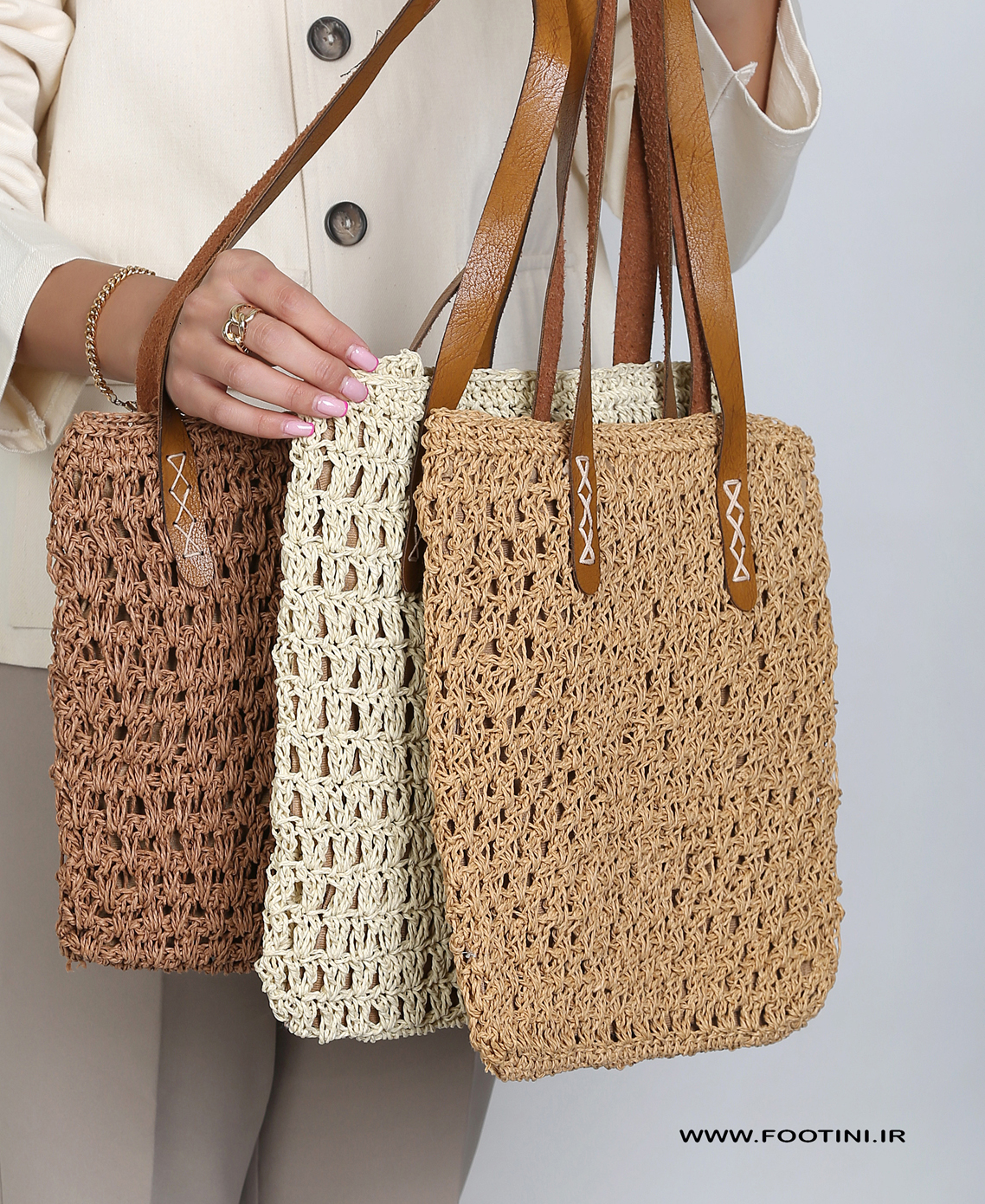 کیف زنانه رافیا ساحلی 8001 AM