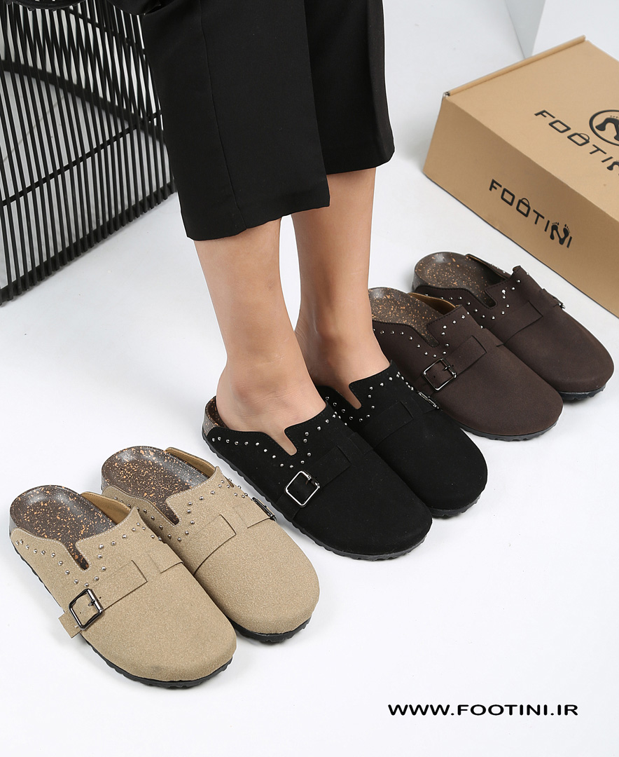 اسلیپر - دمپایی جلو بسته مرواریدی RO