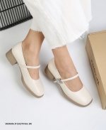 کفش کالج عروسکی چرم طبیعی 632 SHE