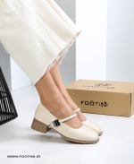 کفش کالج عروسکی چرم طبیعی 632 SHE