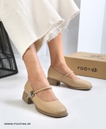 کفش کالج عروسکی چرم طبیعی 632 SHE