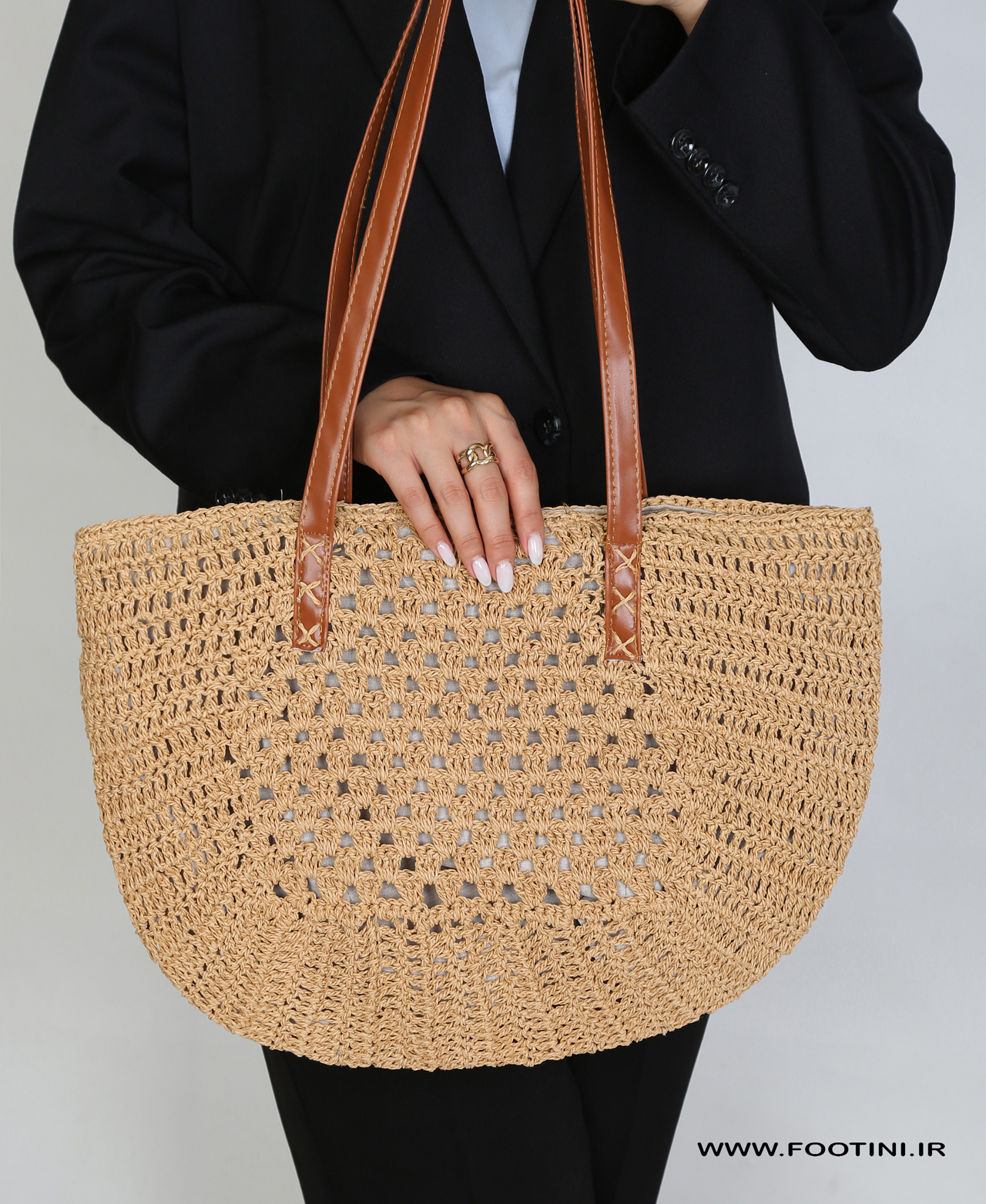 کیف زنانه رافیا گرد 080 AM