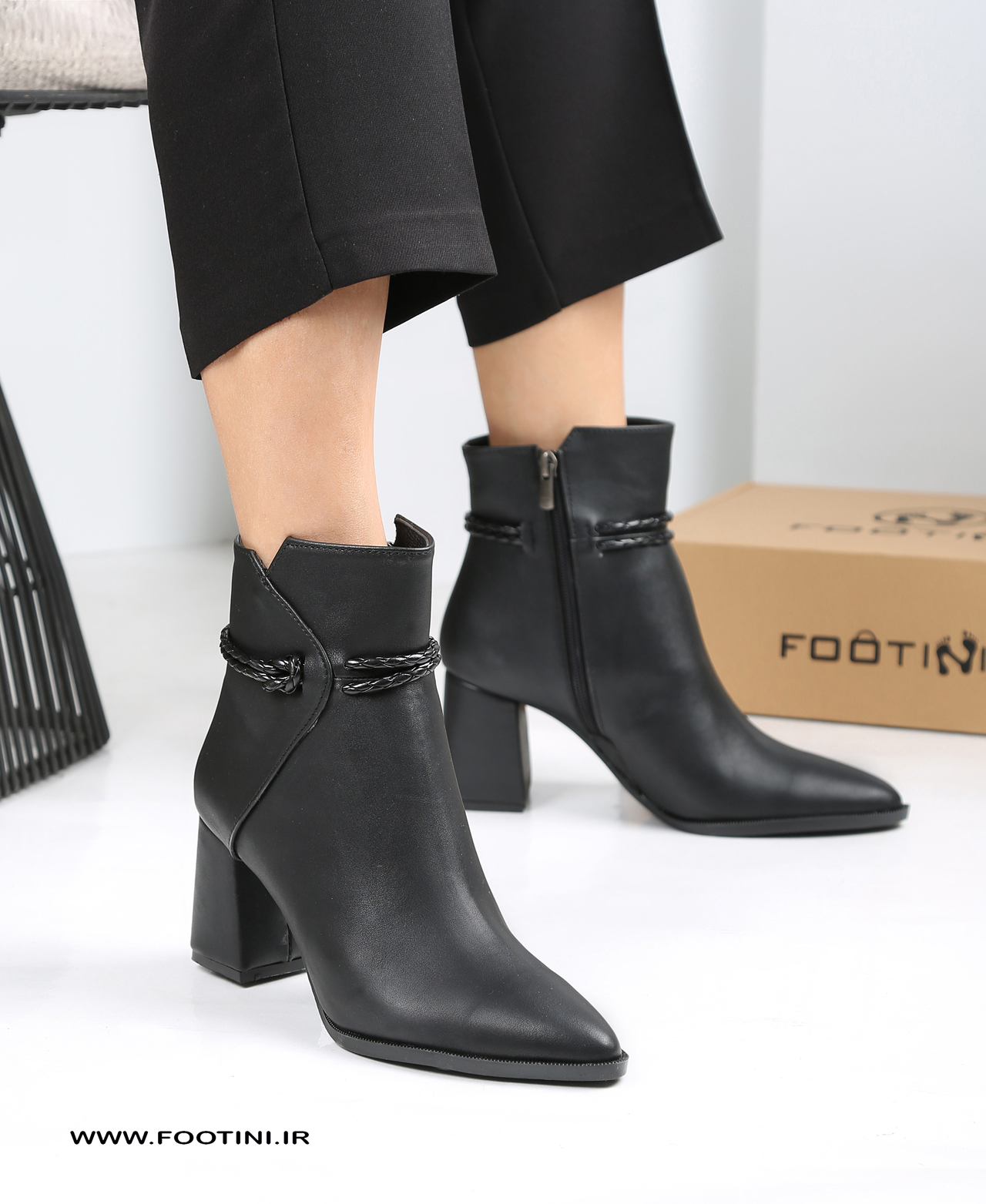 نیم بوت زنانه بافت 8008 MR