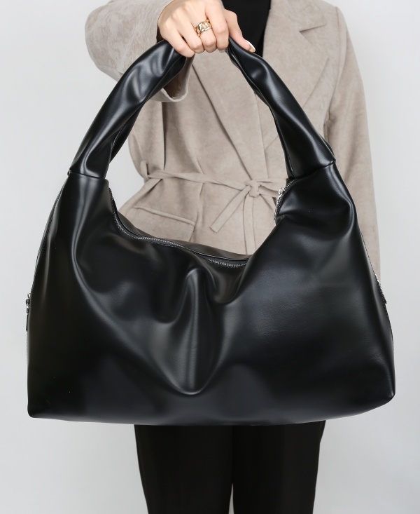 کیف زنانه دوشی بغل زیپ چرم 166 AM