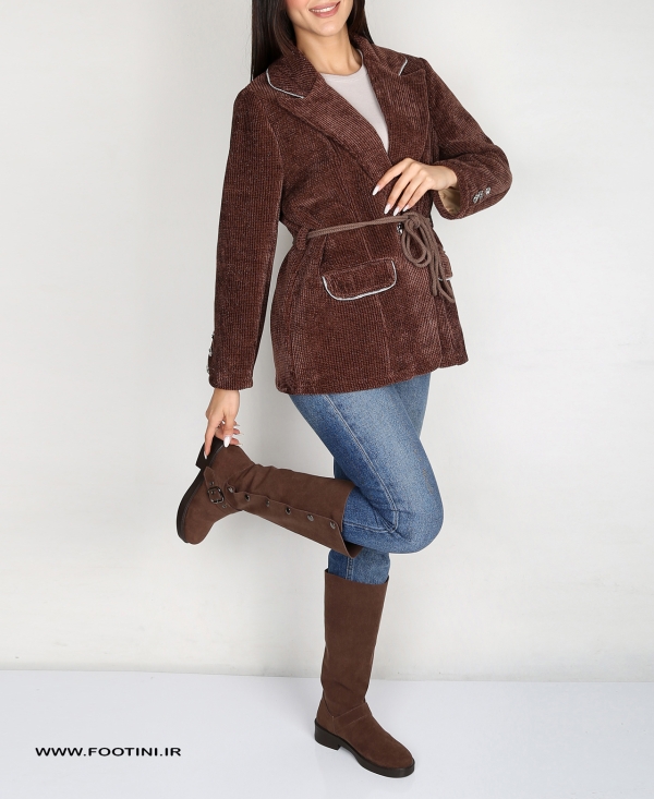 کت بیسکوییتی آستین سه دکمه MNR