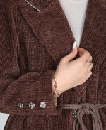 کت بیسکوییتی آستین سه دکمه MNR