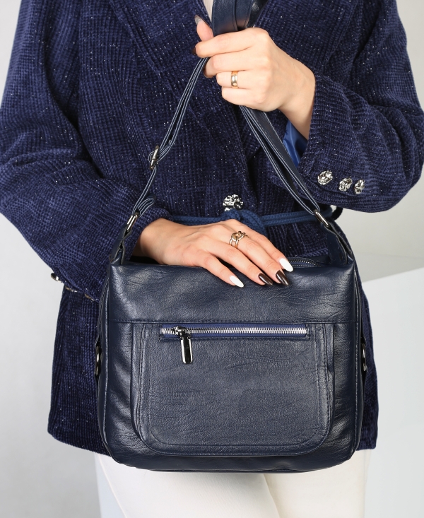 کیف زنانه چرم دوشی جلو زیپ 209 AM