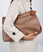 کیف زنانه مجلسی چرم دسته سگک 228 AM