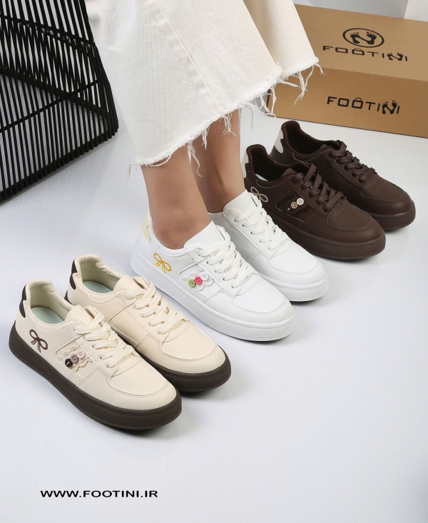 کتونی دخترانه دکمه ایی SX